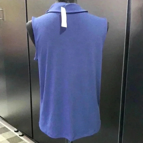 Banana Republic sleeveless high drape neck w/button detail, tunic - Picture 4 of 8